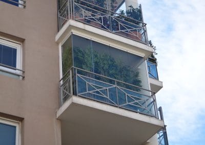 Fermetures de balcon en verre à Montpellier