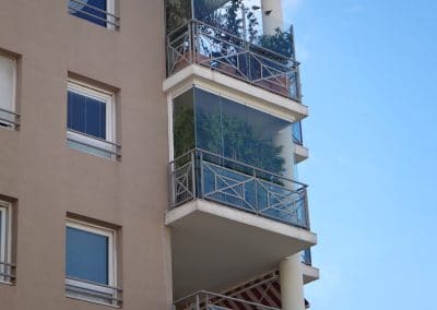 Fermetures de balcon en verre à Montpellier