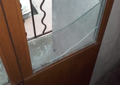 réparation vitre de porte d'entré