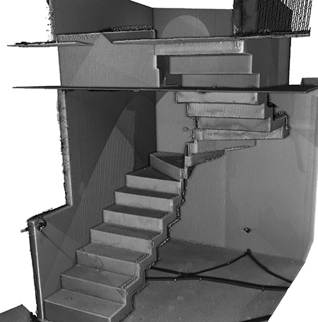 Modélisation 3D escalier