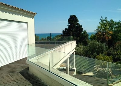 garde corps en verre pour terrasse